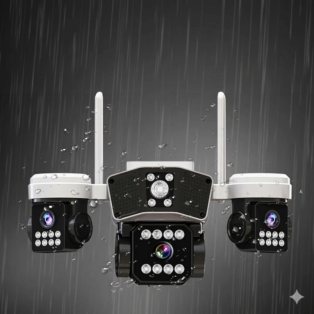 كاميرا 4K ثلاثية العدسات (Three-Lens Camera).